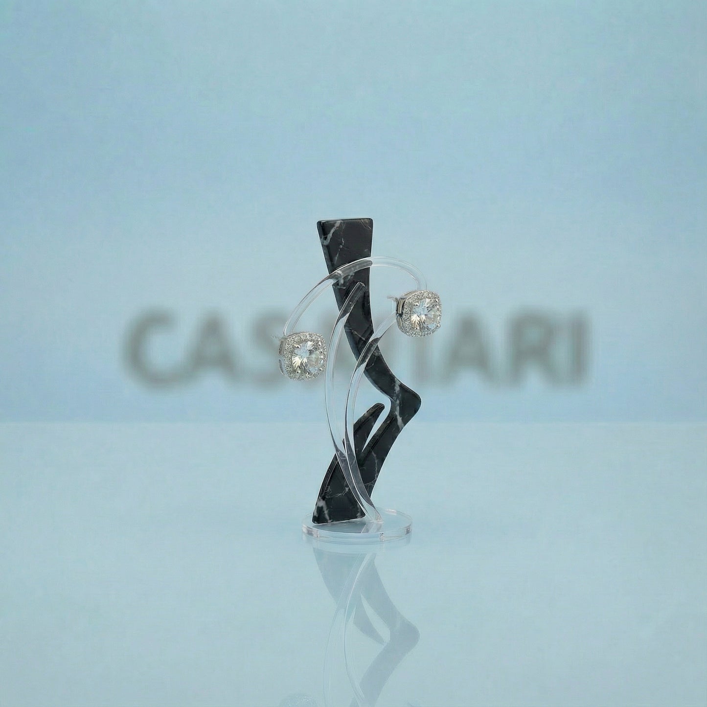 Crowned Crystal Studs