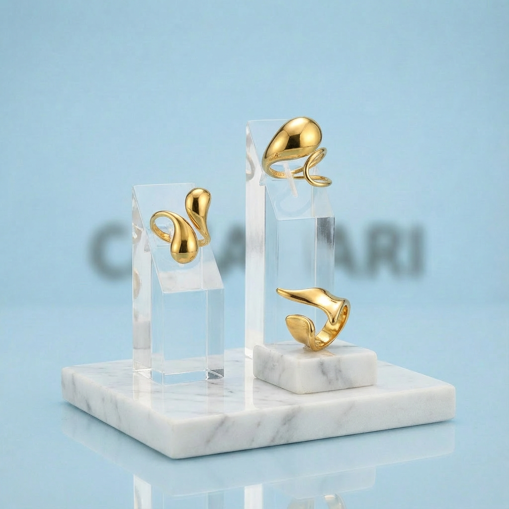 Liquid Gold Ring Set