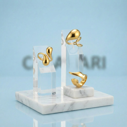 Liquid Gold Ring Set