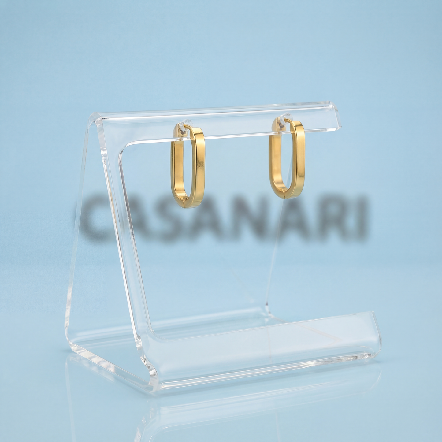 Sleek Rectangle Hoops