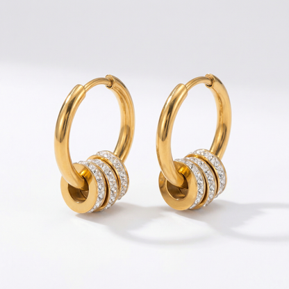 Golden Knot Hoops
