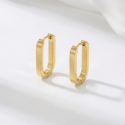 Sleek Rectangle Hoops